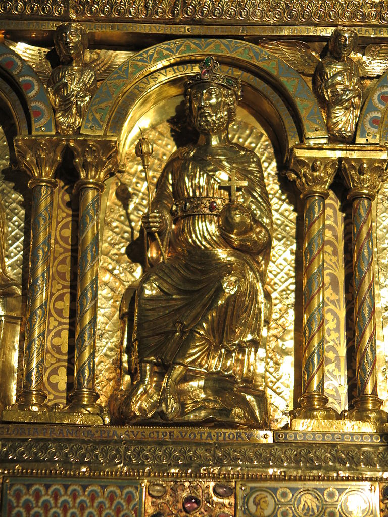 Heinrich_V Chasse de Charlemagne, ap 1182-1215, Cathedrale Aix la Chapelle