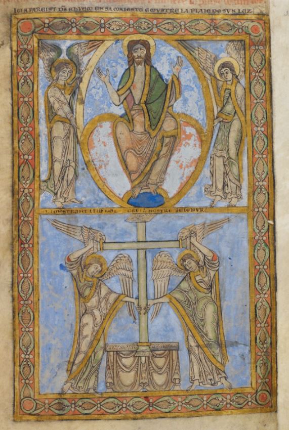 Winchester psalter 1150 Cotton MS Nero C IV fol 25r