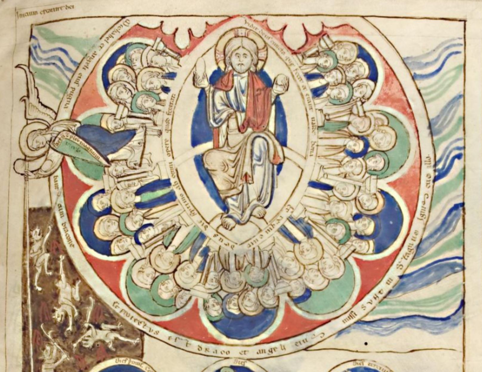 initium creaturae dei Liber Scivias 1220 ca Universitatsbibliothek Heidelberg, Cod. Sal. X,16 fol 2r