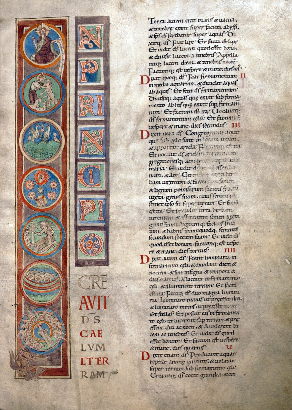 1084 Bible of Lobbes, Abbey St. Peter of Lobbes (Flandres) Tournai, Bibliotheque du Seminaire, Ms. 1. fol 6