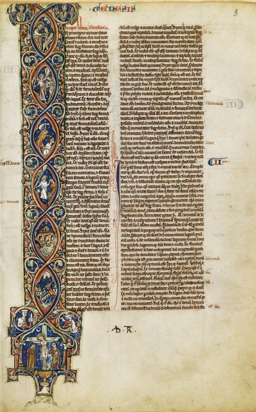 1225-50 Bible angleterre BNF Latin 13149 fol 8