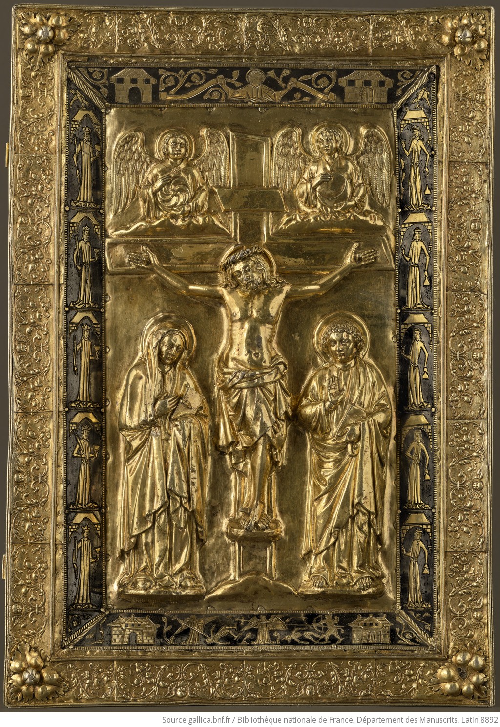 1240-48 atelier parisien Evangeliarium_dit_Premier_Evangéliaire_de_ a Sainte Chapelle BNF Latin 8892