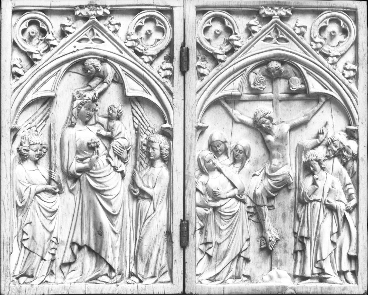 1350-60 French_-_Virgin_and_Child_and_Crucifixion_-_Walters_Art Museum Baltimore 71178