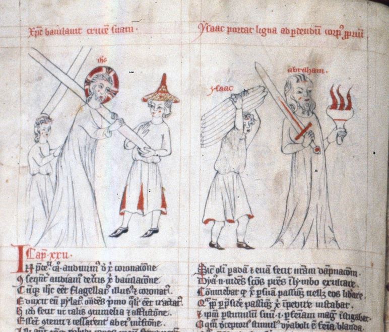 1350 ca Speculum humanae salvationnis Berlin, Staatsbibliothek lat. fol. 329, fol. 22v haut