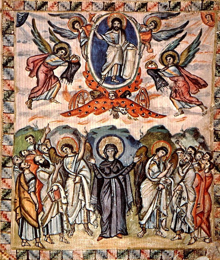 586 Ascension Evangiles de Rabula Biblioteca Medicea Laurenziana, cod. Plut. 1.56 fol 13v