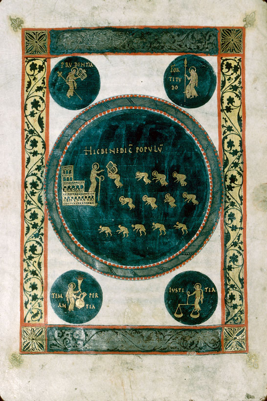 845-850 Sacramentaire de Marmoutier BM Autun MS 19bis fol 173v IRHT