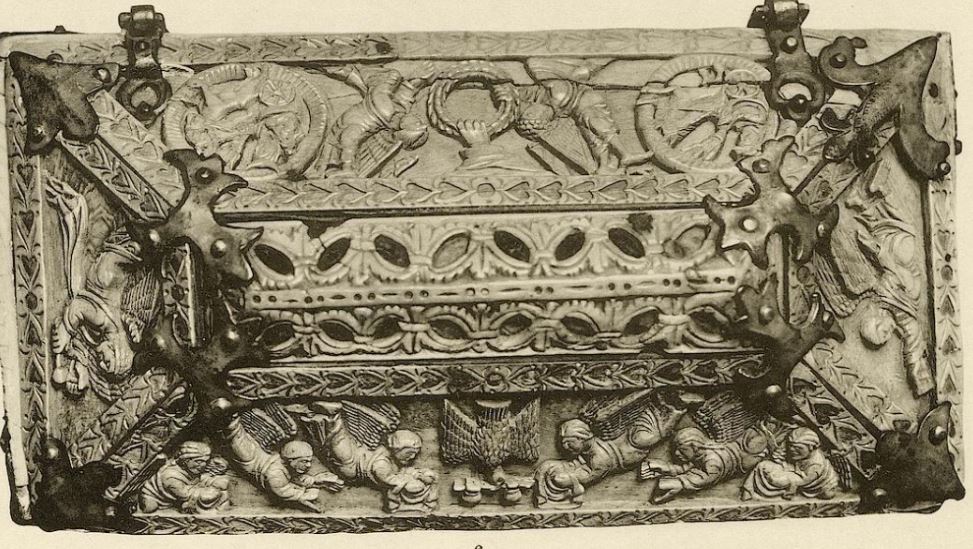 Cassette en ivoire carolingienne, herzog anton ulrich museum, Brunswick, goldschmit vol 1 planche XLV