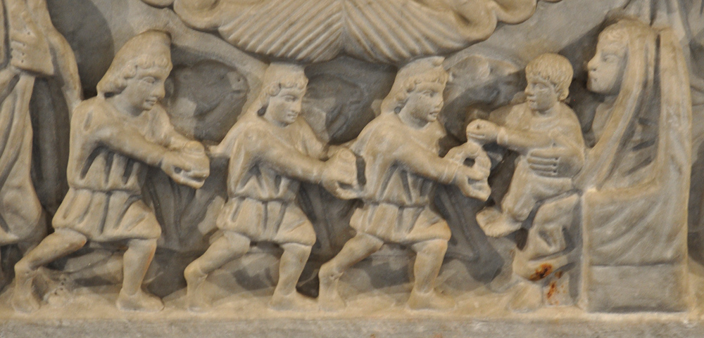 Adoration of the Magi: Detail from the Sarcophagus of Adelphia