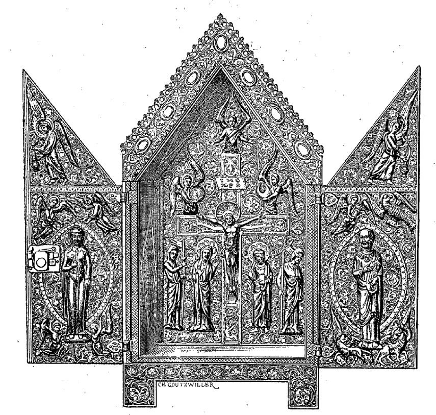 Triptyque de St Aignan Tresor Cathedrale Chartres 1225