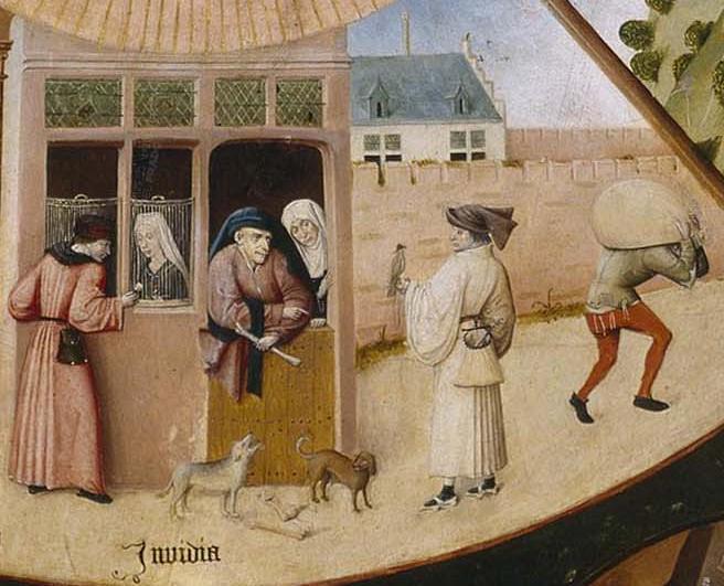 1500-25 Jheronimus_Bosch_Table_of_the_Mortal_Sins_(Invidia) Prado