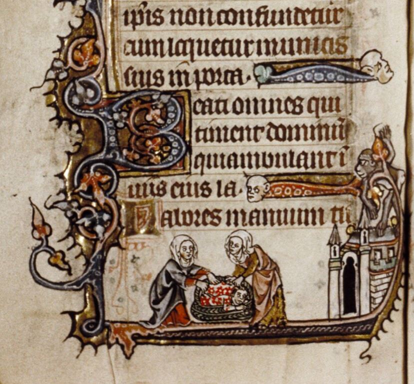 Psalter. Flandres 1325 ca Bodleian Library MS. Douce 6 fol 122v
