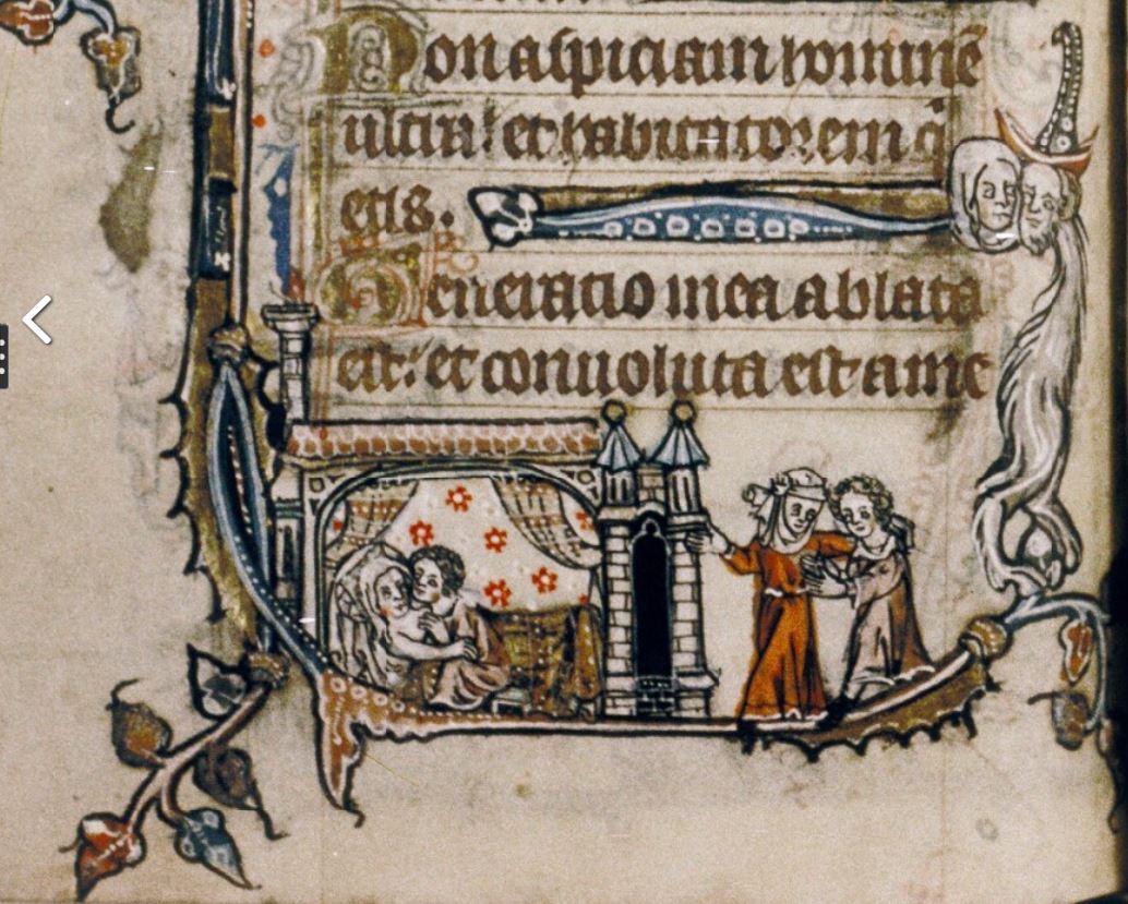 Psalter. Flandres 1325 ca Bodleian Library MS. Douce 6 fol 160v