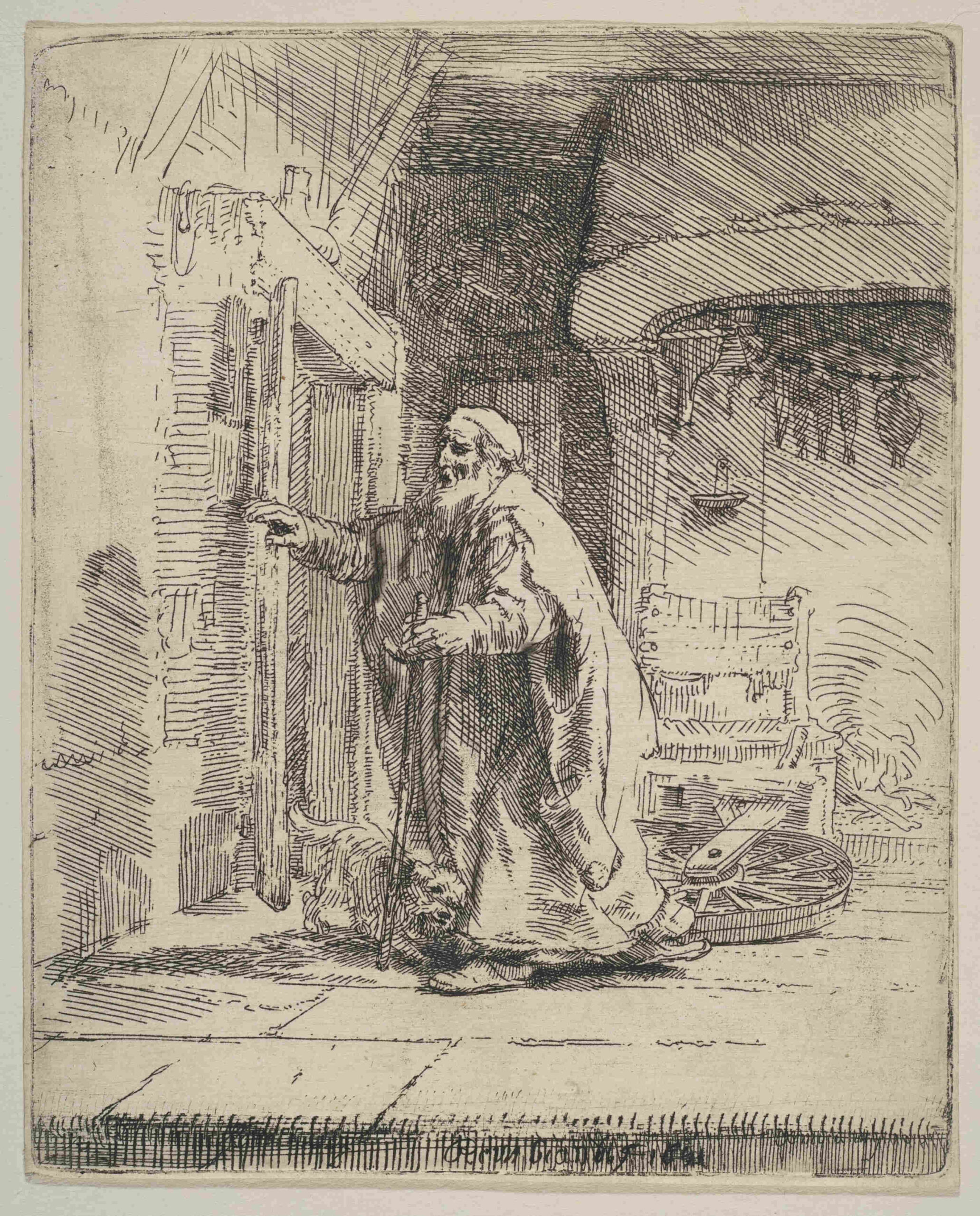 Rembrandt 1651 The blindness of Tobit MET reduit