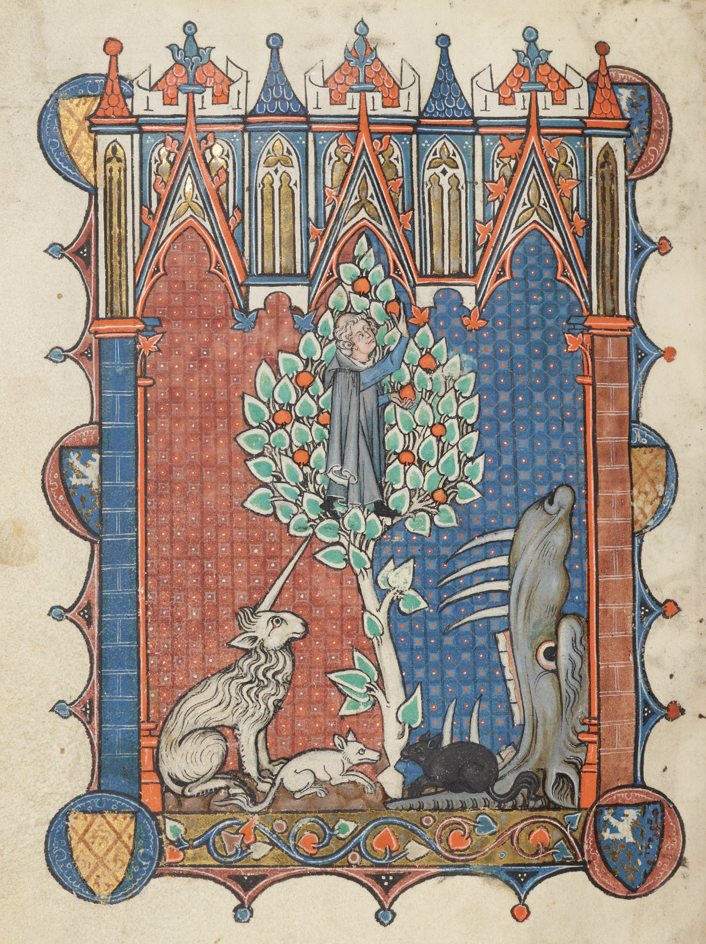 Psautier de Yolande de Soissons, Amiens 1280-99 Morgan-Library-ms-M-729-fol-354v