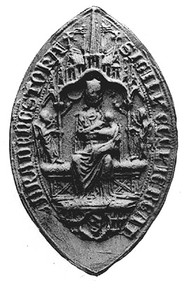 1200–1249 Seal of Bradenstoke Priory London, British Museum, Catalogue of Seals, I (1887) , p. 455(2697)