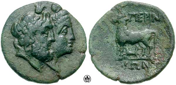 Accole Isis Serapis taureau Apis Thrace, Perinthos. 200_0 av JC Moushmov 4398