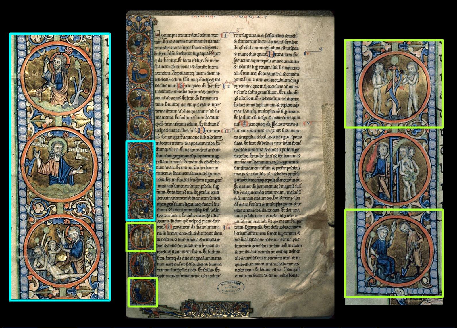 Bible vers 1230 Avranches BM MS 0002 fol 5