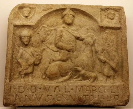 CIMRM 1468-pregrade-Tauroctony of Valerius Marcelianus Zagreb, Arch. Museum
