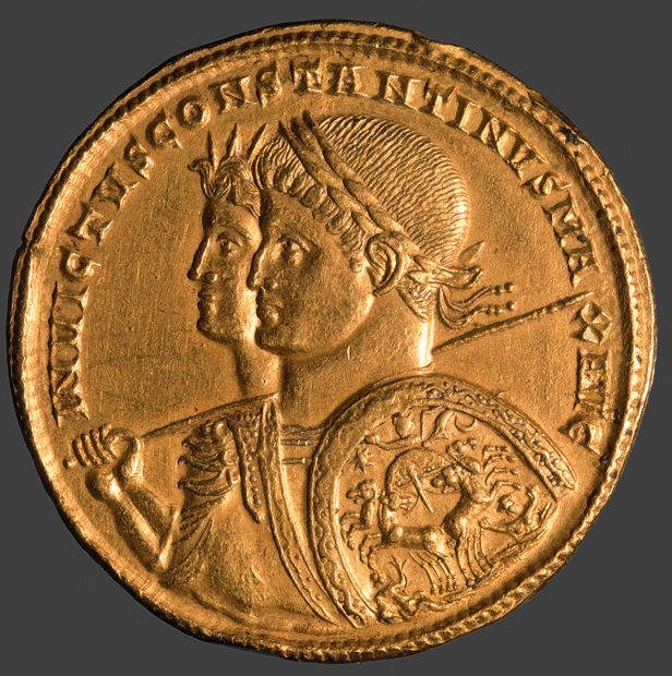 CroissantEtoile Helios multiple d’or de Ticinum 313 BNF Cabinet des médailles