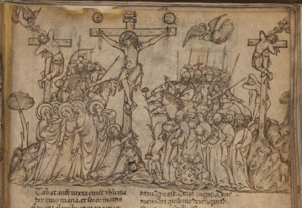 Evangelica historia 1350–1374 Biblioteca ambrosiana L.58 sup.SP.II.64 fol. 54r