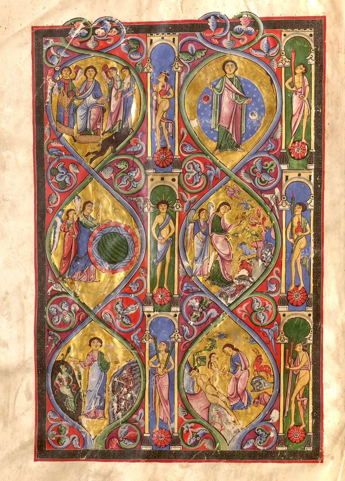 Gumbertusbibel 1180-1185 Salzbourg ou Ratisbonne UB Erlangen Ms. 1 fol 5v