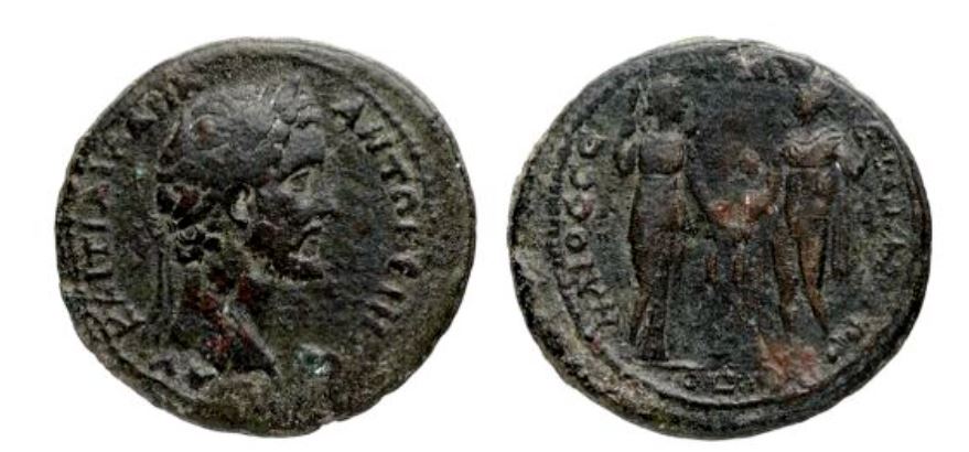 Helios Selene 16 Antonin le Pieux 139-144 Tralles RPC IV.2, 1599