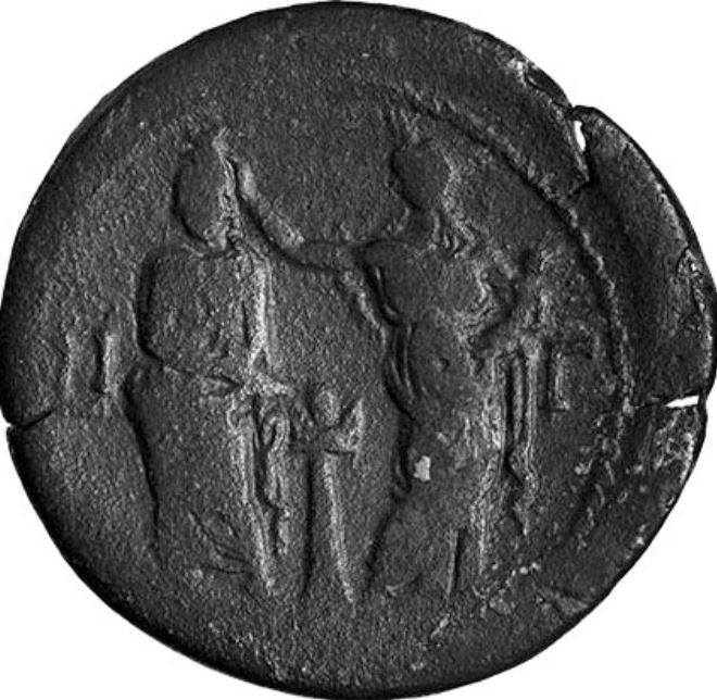 Isis Serapis Debout Trajan Serapis à la fontaine 109-10, RPC III, 4429