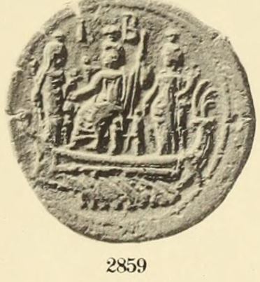 Isis Serapis Debout triade demeter inversee antonin le Pieux An 1 Alexandrie Dattari 2859