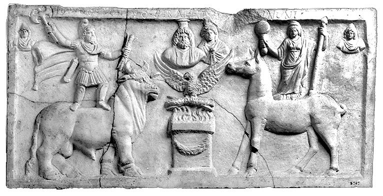 Isis Serapis Face Monument 140-60 CCID 365 Dolichenum de l'Aventin