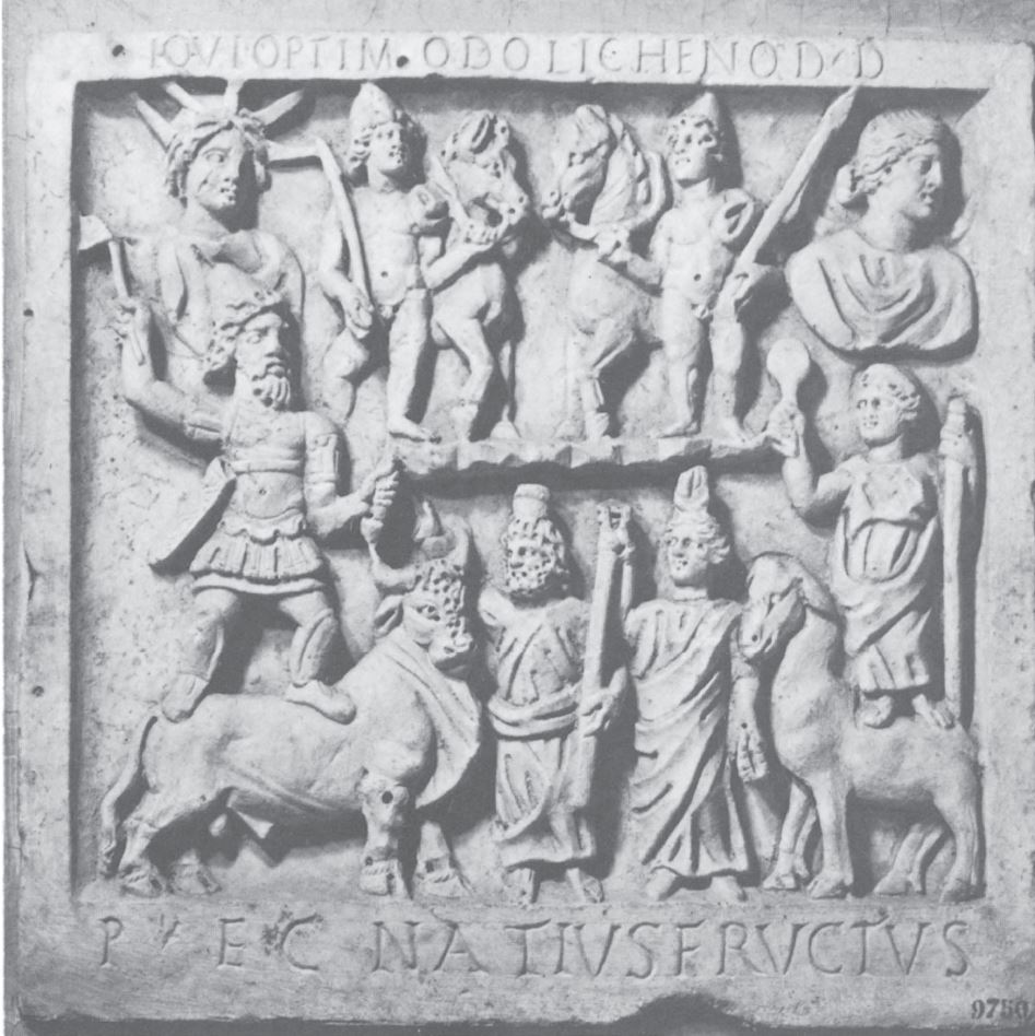 Isis Serapis Face Monument 140-60 CCID 386 Dolichenum de l'Aventin