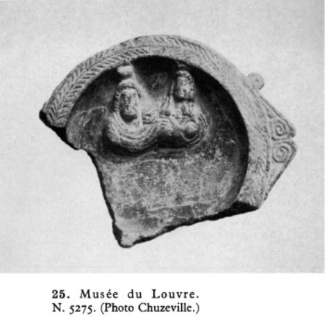 Isis Serapis Face buste LMIC 133 Lampe ISIS ET SERAPIS SE REGARDANT Louvre fig 25