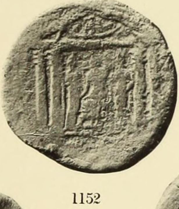 Isis Serapis debout triade Dattari 1152 Planche XXX