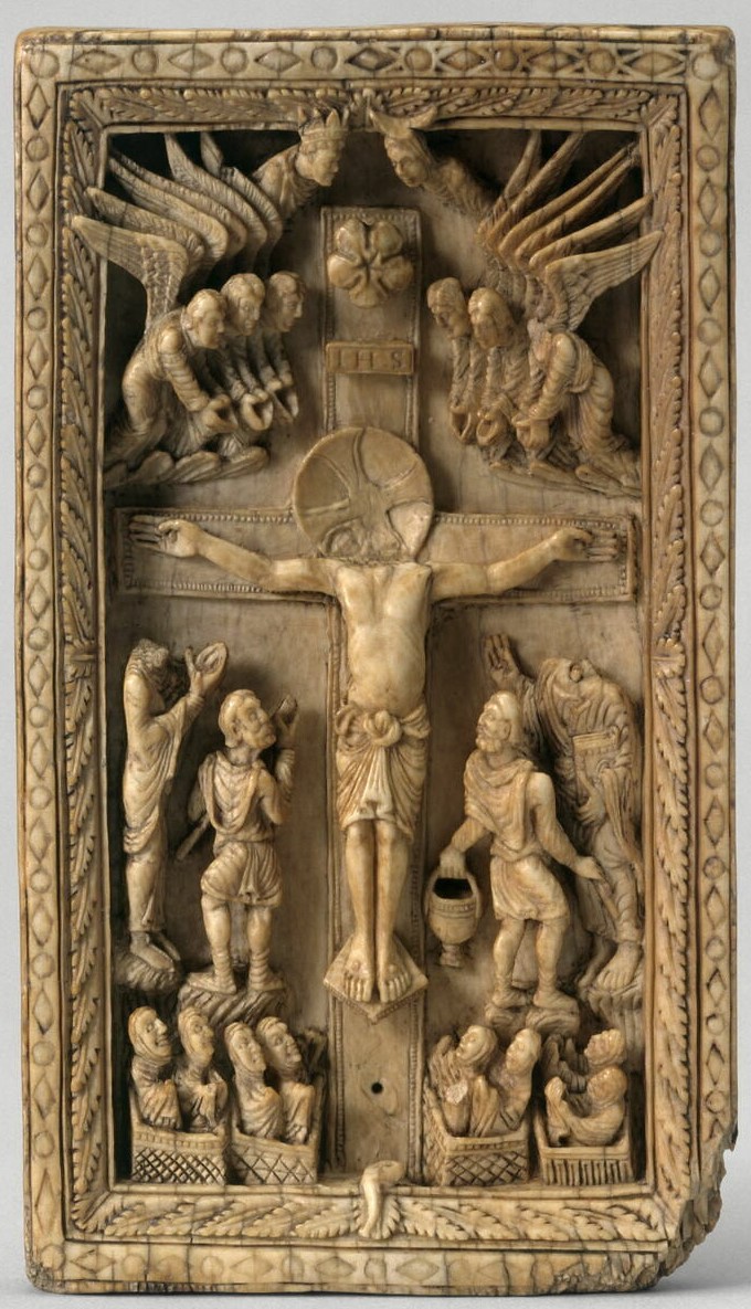 Plaque de reliure : Crucifixion