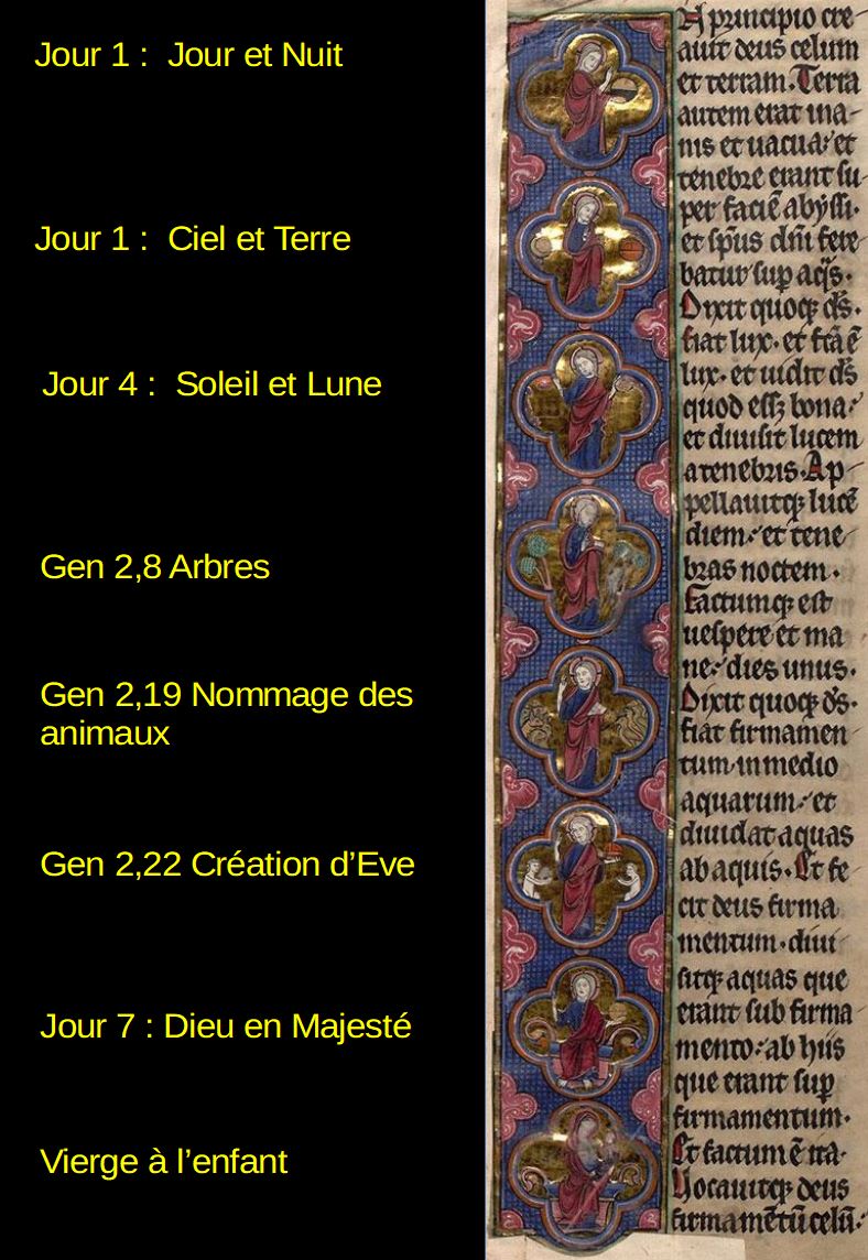 K Bible Latin 1230-1250 Paris, Bibl. Mazarine, MS 38 fol 6v IRHT ensemble