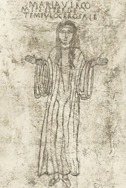 MARIA VIRGO MINESTER DE TEMPULO GEROSALE vers 375 Basilique de Sainte-Marie Madeleine, Saint-Maximin La-Sainte-Baume