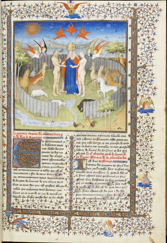Master of the Mazarine Hours Jean Corbechon, Livre des proprietes des choses, vers 1415, Fizwilliam MS 251 fol 15r