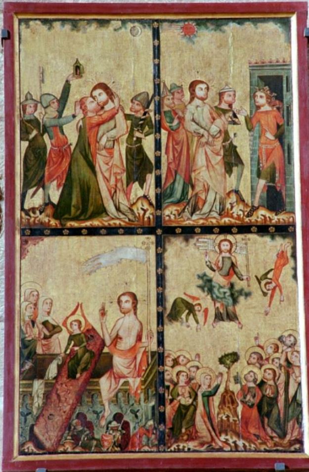Passionsaltar, revers du panneau droit, 1330-1350, Munster Heilsbronn