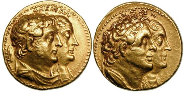 Ptolemy II Philadelphos Arsinöe II Oktadrachm. Alexandria after 265 BC. Svoronos_0603