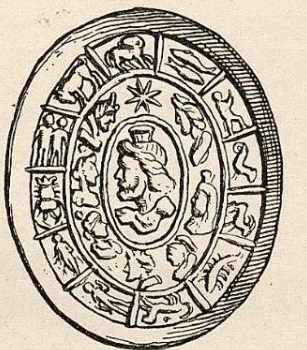 Serapis Zodiaque Expedition Ernst von Sieglin Ausgrabungen in Alexandria (Band 2,1A) fig 128 inverse