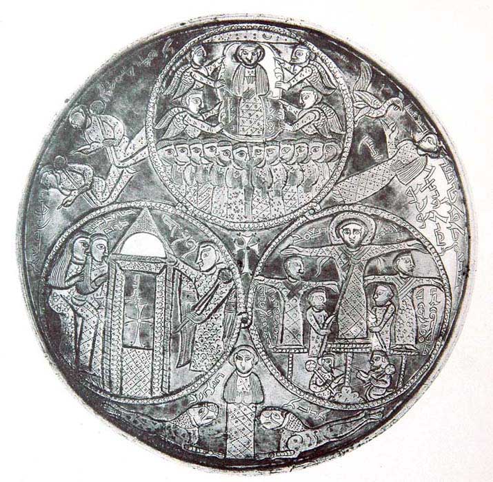 Silver dish from Perm-Molotov, 7th century AD, Syrian or Palestinian, Hermitage, Leningrad