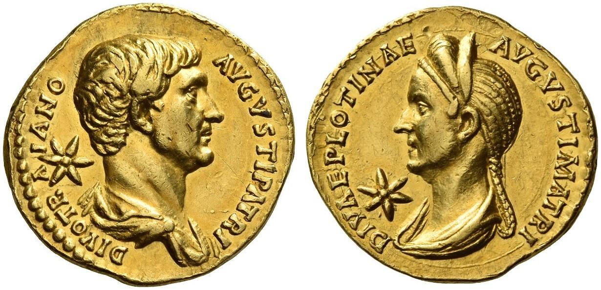 Trajan et Plotine 136-138