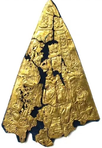 Triangular votive plaque of Jupiter Dolichenus from Brza Palanka Historical Museum of Serbia