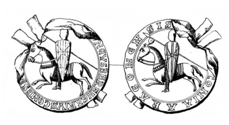 med 1150 Grand sceau de Raymond Berenger le Vieux comte de Barcelone
