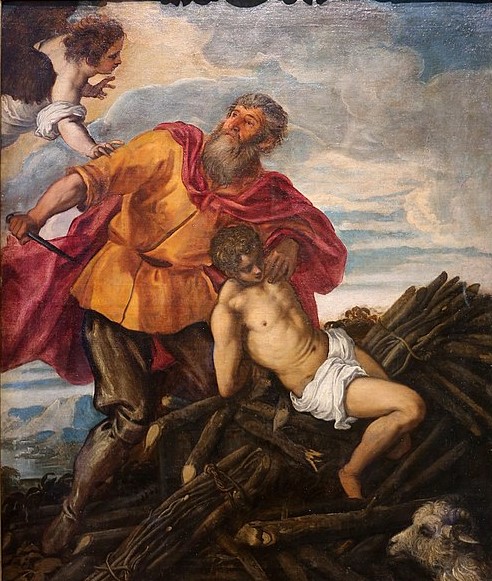 1550-55 Tintoretto_e_bottega ,_sacrificio_di_isacco Uffizi