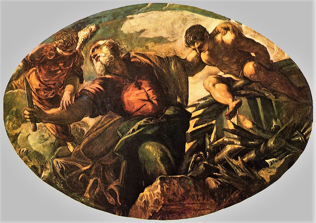 1577-78 Tintoret _The_Sacrifice_of_Isaac Scuola Grande di San Rocco