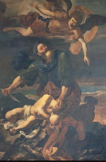 5Oa 1640-50 Pasquale Chiesa sacrifice isaac Doria Pamphili
