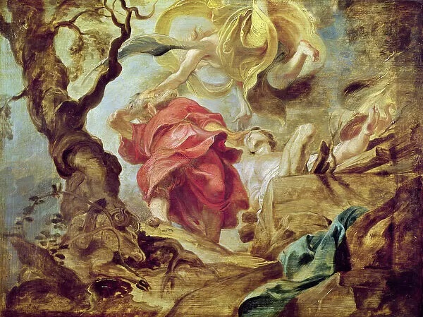 1620-21 Rubens the-sacrifice-of-isaac-sketch-for-section-of-ceiling-in-the-jesuit-church-antwerp