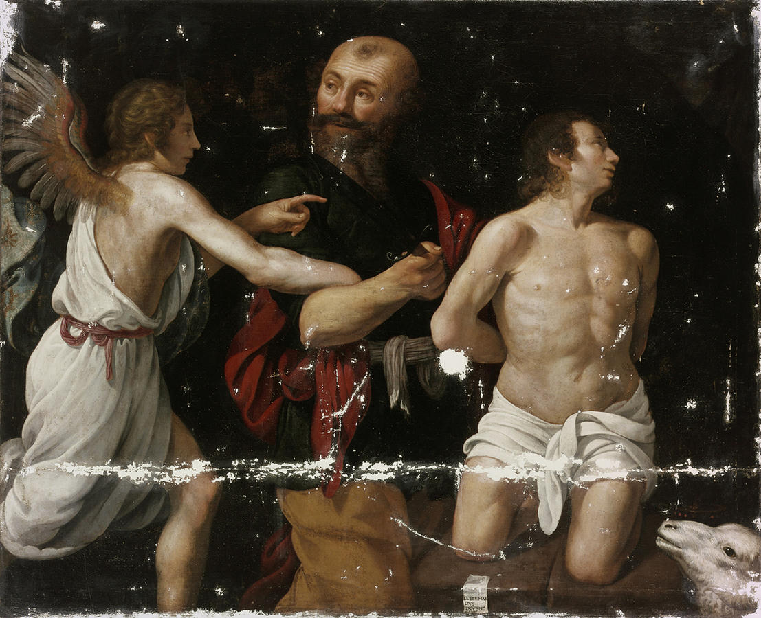1630 ca D. Bernardus Sacrifice d'Isaac Musee art et Histoire geneve