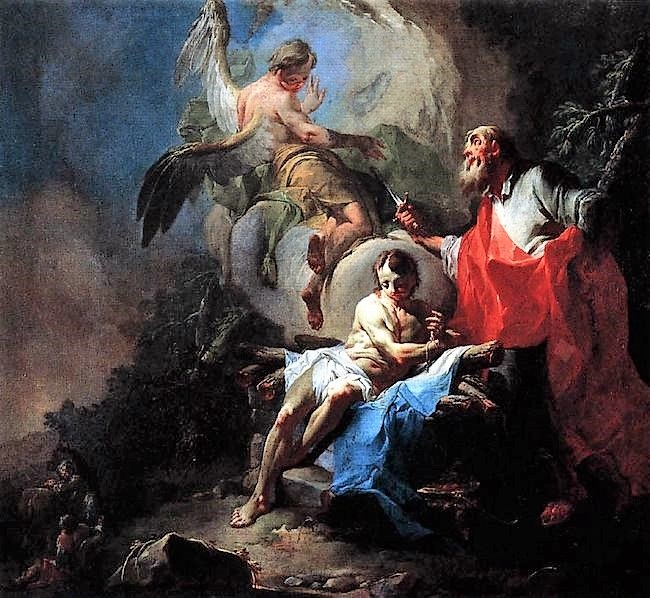 1760-70 SIGRIST Franz Le sacrifice d'Isaac 1 PBA Lille