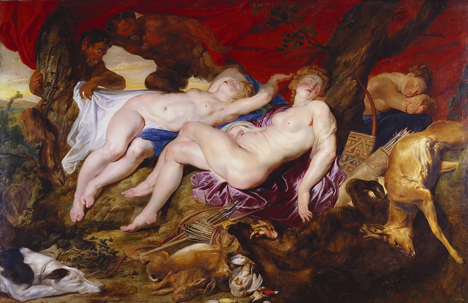 Peter_Paul_Rubens 1616 Diana_and_her_nymphs_spied_upon_by_satyrs